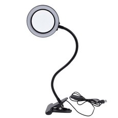 돋보기 집게 조명 확대경 LED램프 작업용 조명, 1개, 본상품선택
