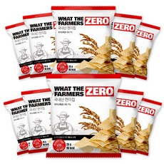 왓더파머스 구운 건강한 저당 다이어트간식 국산 기름 없는 제로 현미칩, 10개, 25g