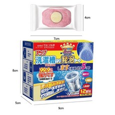 伊代企業社 洗衣機槽泡騰錠 去汙除垢清潔片 殺菌除臭, 1個, 一盒12顆裝
