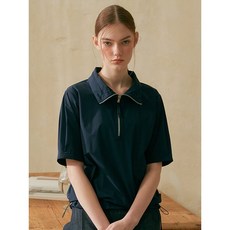 데니스골프 방송상품 여성 에센셜 와이드넥 스트링 아노락 반팔집업 네이비 GAQSLTS984