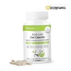 똑템 카테킨 다이어트 컷팅제 녹차 프리미엄 감소 60정, 1개