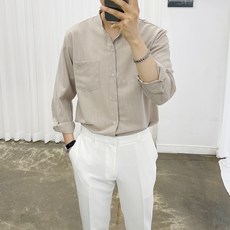 Ador 經典克里斯亞麻9色春秋夏中領長袖襯衫