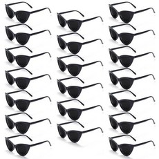 Eyegla 블랙 선글라스 벌크 캣아이 선글라스 파티 선물 1950년대에서 영감을 받은 안경 세트 캣아이 선글라스-20팩