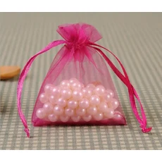 흰색 보석 선물 포장 오간자 가방 웨딩 크리스마스 드로스트링 파우치 10x15cm 200 개, 01 10x15cm-200pcs, 20 Rose Red