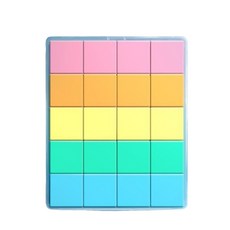 彩色幾何形狀堆疊積木玩具，兒童益智啟蒙教具，培養空間想像力與手眼協調能力, 20個