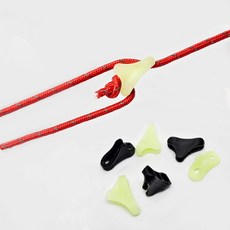 야광 삼각스토퍼 캠핑스토퍼 스트링줄 고정, 삼각스토퍼1p(소)_검정