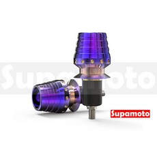 Supamoto 平衡端子 A 防震 防麻 車把 壁虎 通用 改裝 復古 鋁合金 檔車 CB350, 彩鈦(1個)