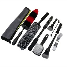 자동차 셀프 세차 세차 용품 10 개 세트 휠 청소 브러시 ​​자동차 타이어 디테일 브러시 자동차 에어컨 벤트 브러시 3040cm 카 타월, 1개