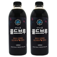 [인더스콜] 콜드브루 원액 대용량 더치커피 세하도 1000ml, 2개, 1L, 1L, 1개입