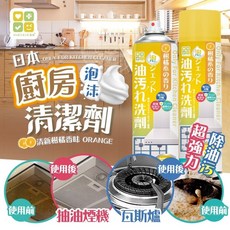 日本CLH廚房超強力除油污泡沫清潔劑450ml 重油汙剋星NA5, 450ml, 1個