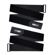 랩랩 벨크로 찍찍이 고정스트랩 압축벨트 5cm (폭)x 80cm (길이), 4개, 블랙