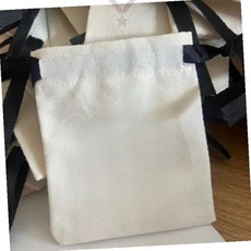 파우치 끈 조임 구조 작은 주머니 보관 용품 액세서리 수납 천 소재 미니 가방