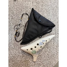 松音 陶笛 AC調 附收納袋掛繩, 1個, 瓷款-山水