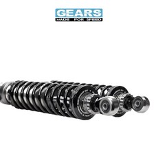 GEARS Racing 後避震 適用於 Gogoro 2 S2 SS, 1個, Extra Volume 系列,經典黑