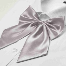 여성 단체용 리본 타이 회색 아동넥타이