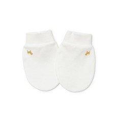 [AK플라자] [블루독베이비] 베이직거즈양면손싸개(IV)44-A70-008-02, 아이보리, FREE(0~3개월)