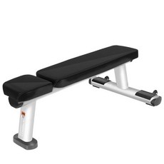 직각 웨이트 헬스장 홈트 등받이 덤벨의자 벤치, 플랫 벤치 (화이트)