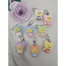 푸우 후로킹 인형 키링