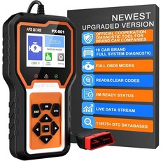 AFS QIORE OBD2 스캐너 체크 엔진 라이트 자동차 코드 리더 클리어 오류 ABS SRS SAS 등 전체 차량 시스템 진단 도구 토요타 혼다 포드와 호환 310519 8, AFS QIORE OBD2 스캐너 체크 엔진 라이트 자