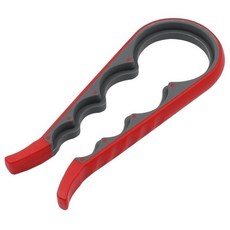 【 199出貨】加厚創意多功能四合一開瓶器 大小罐頭瓶四位開罐器 防滑擰瓶蓋起子, 紅灰, 1個