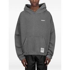 새티스파이 로고 프린트 후디