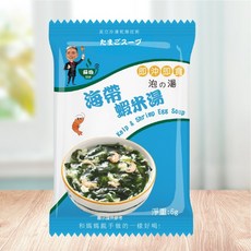 台灣蘇伯 海帶蝦米湯6g 蛋花湯 即沖即食 速食湯 沖泡湯品, 1個, 6g
