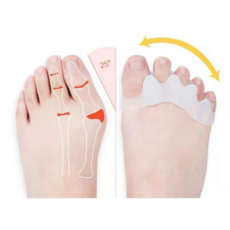 비에스 정품 편안한착용감 실리콘발가락보호 발가락밴드 발가락무좀예방 실리콘발가락보호기 실리콘발가락보호대 실리콘발가락끼우개 편안한발가락보호대 발가락땀방지 발가락공간확보 일자발가락, 1세트