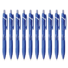 유니볼 유니 제트스트림 단색 볼펜 10자루 0.7 (SXN-150-07) (150C), 블루 블루