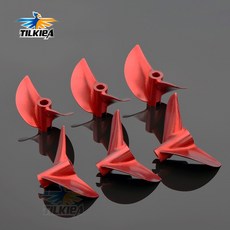 1PC 76MM 16 46 41 52MM 오른쪽 D38 43 40 42 보트 빨간색 알루미늄 블레이드 44 고양이 왼쪽 CNC 45 RC 48 프로펠러 51, D51mm Left