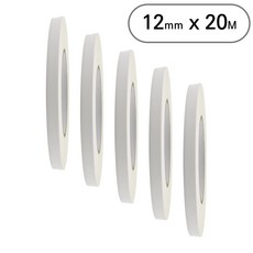 아트위브 마스킹 테이프 종이테이프 아이보리 12mm, 5개