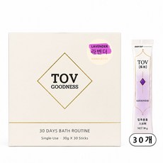 라벤더 입욕제 족욕제 일회용 스틱 토브굿니스, 900g, 1개