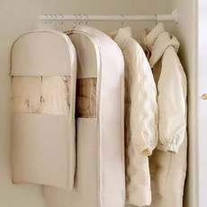 1+1+1 2026 겨울잠바/패딩 압축 먼지 커버 EVA 진공 압축 옷장용 먼지 커버 의류 먼지 방지 압축백 소형/중형/대형(베이지), 3개, 1세트