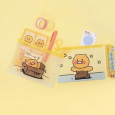 춘식이 PVC 파우치ssnn12170514ii_wtwt, 춘식이 꽃길