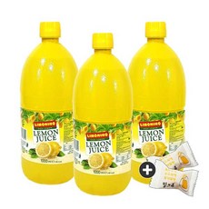 주전부리몰 리모니노 레몬주스(대용량 1000ml) x 3통(+밀크츄 2개), 1L, 3개