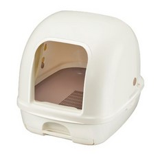 日本UNICHARM嬌聯屋型雙層貓砂盆/貓砂屋-配備豪華一週間消臭-適用分解式貓砂〔李小貓之家〕, 1個