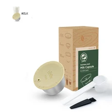 Nescafe Dolce Gusto 리필 형 커피 라떼 메이커 식품 등급 플라스틱 용 가능한 및 우유 폼 캡슐, 11 1Milk Capsule