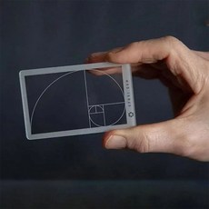 카메라 마운트 피보나치 사진 비율 파인더 눈금자 다기능 뷰 황금 포지셔닝 도구 투명 휴대용 구성, A2