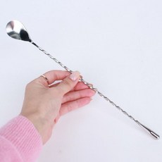 칵테일스푼 30cm 스테인리스 막대 음료 저어주는 도구 바 카페 홈바 주방용품, 1개, 상세페이지 참조