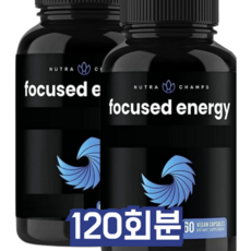 뉴트라챔스 포커스드에너지 L 테아닌 카페인, 1개, 120회분