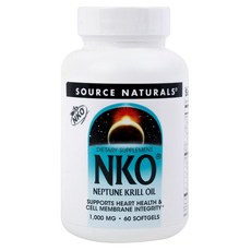 SOURCE NATURALS 磷蝦油軟膠囊 1000mg, 1罐, 60顆