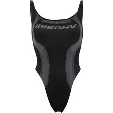 MISBHV 로고 자수 자카드 보디스