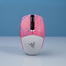 레이저 오로치 V2용 그립 테이프 미끄럼 방지 향상된 컨트롤 흡입 땀 부드러운 가죽 FPS 게이밍 사전 컷 핑크 퍼플 0.5mm, Pink Purple 0.5mm