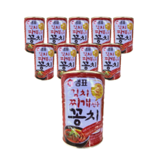 샘표 김치찌개용 꽁치통조림, 10개, 400g