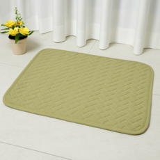 온더맷 컬러풀 면 발매트 1+1 세트, 라이트그린