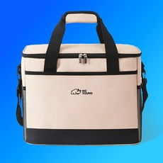 줄자앙 쿨러백 보냉백 아이스박스 캠핑가방 대용량 사이즈, beige, 30L
