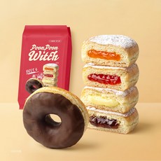 푼푼마녀 수제 도넛 10개입 당일생산 5가지맛 폭신한 도너츠, 1개, 600g