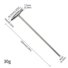 卡巴林調音錘，迷你雙頭飾品修整小錘子，輕巧便攜，適用於DIY手工藝品、樂器調音，精準敲擊不傷物件, 1個, 小錘子（尖頭+圓平頭）