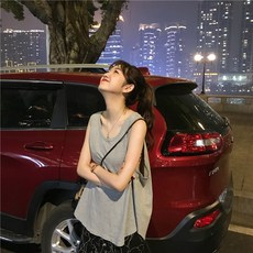運動小背心女外穿潮韓版寬鬆無袖T恤夏上衣吊帶打底ins潮