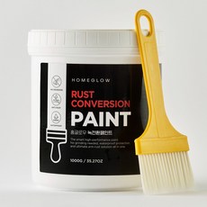 홈글로우 녹방지 페인트 철문 철판 컨테이너 초강력 방청코팅제, 1개, 1000g, 화이트