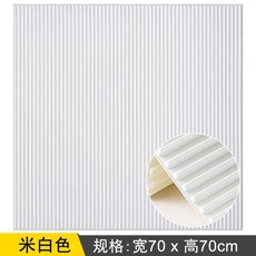붙이는 템바보드벽지 3D입체 점착식 폼블럭스티커벽지 스트라이프 방수 방습 폼, 미들 스트라이프-화이트 10개입